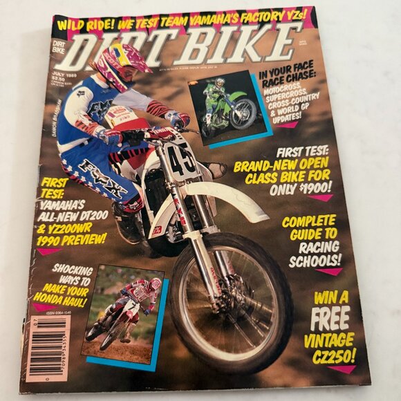 Dirt Bike Magazine July 1989 Issue – Damon Bradshaw - Picture 1 of 8